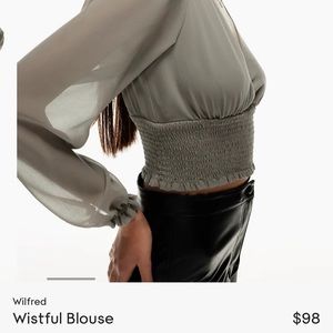 Aritzia Wistful blouse BNWT
